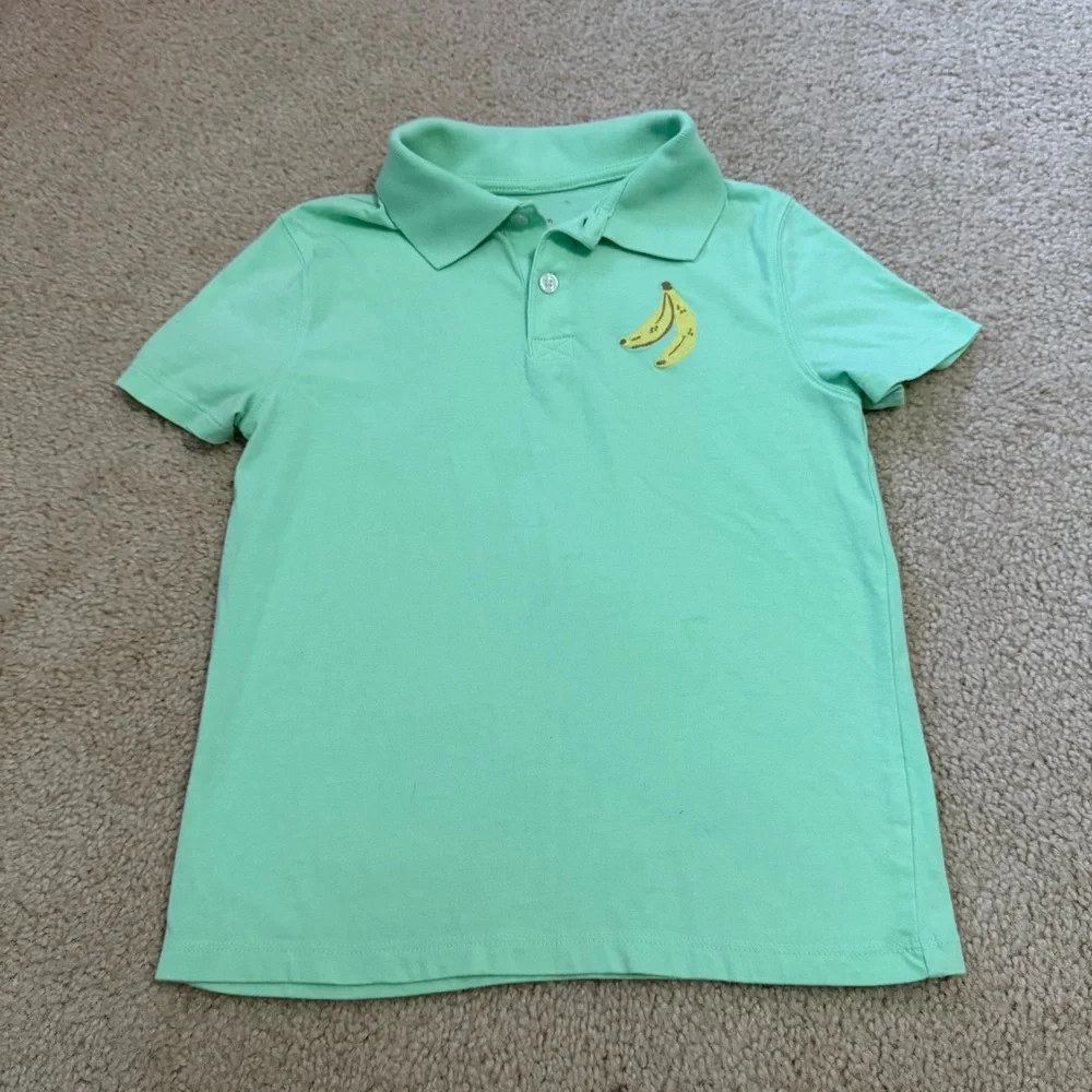 3/$25 Cat & Jack Banana Polo - Picture 2 of 4